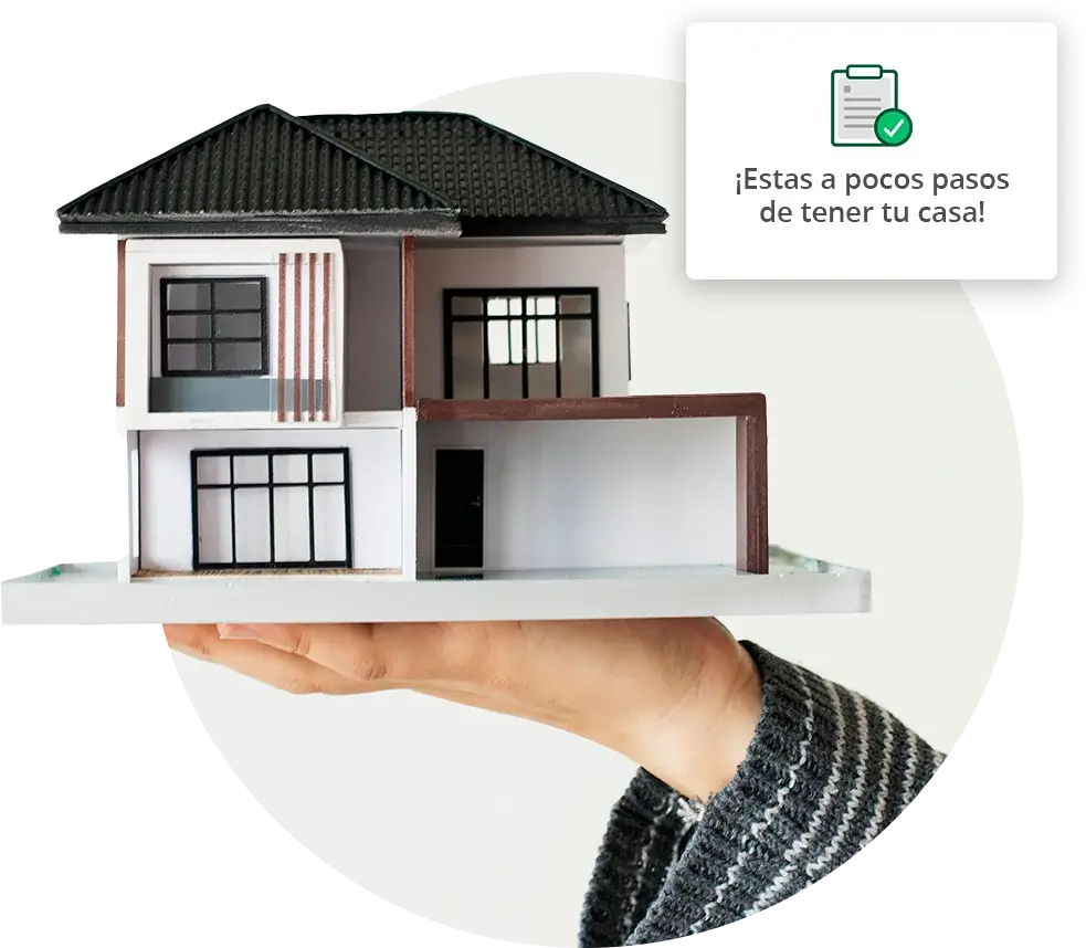 Mano casa préstamo listo