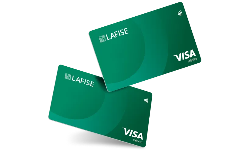 Imagen de dos tarjetas de dÃ©bito de Banco LAFISE