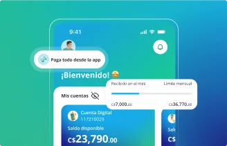 Cuenta de ahorro digital en LAFISE Digital