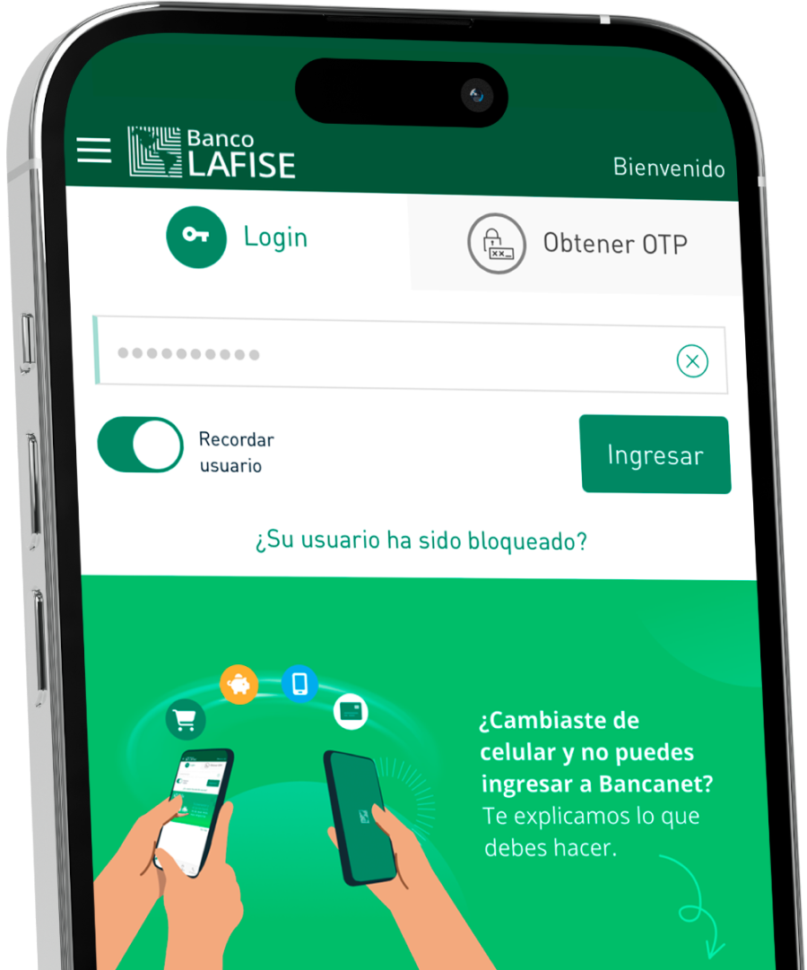 Celular con Login de Bancanet