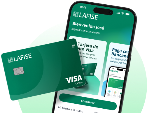 Abre tu Cuenta Digital LAFISE y solicita tu Tarjeta de Débito Visa