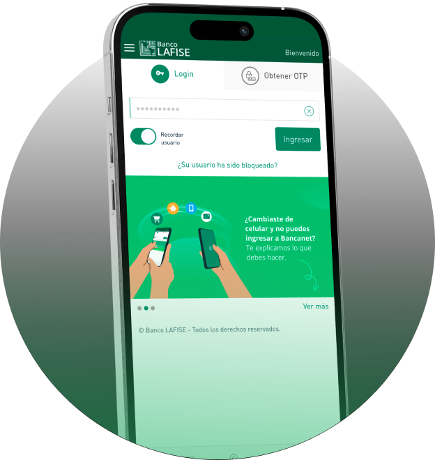 Celular con Login de Bancanet
