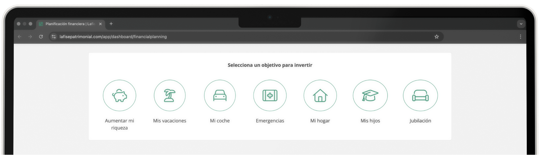 Plataforma web de soluciones y planificación financiera