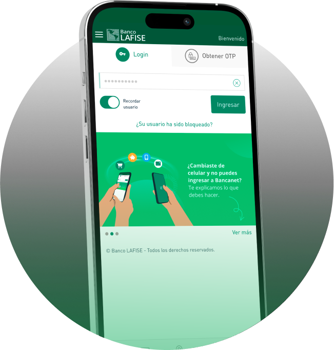Celular con Login de Bancanet